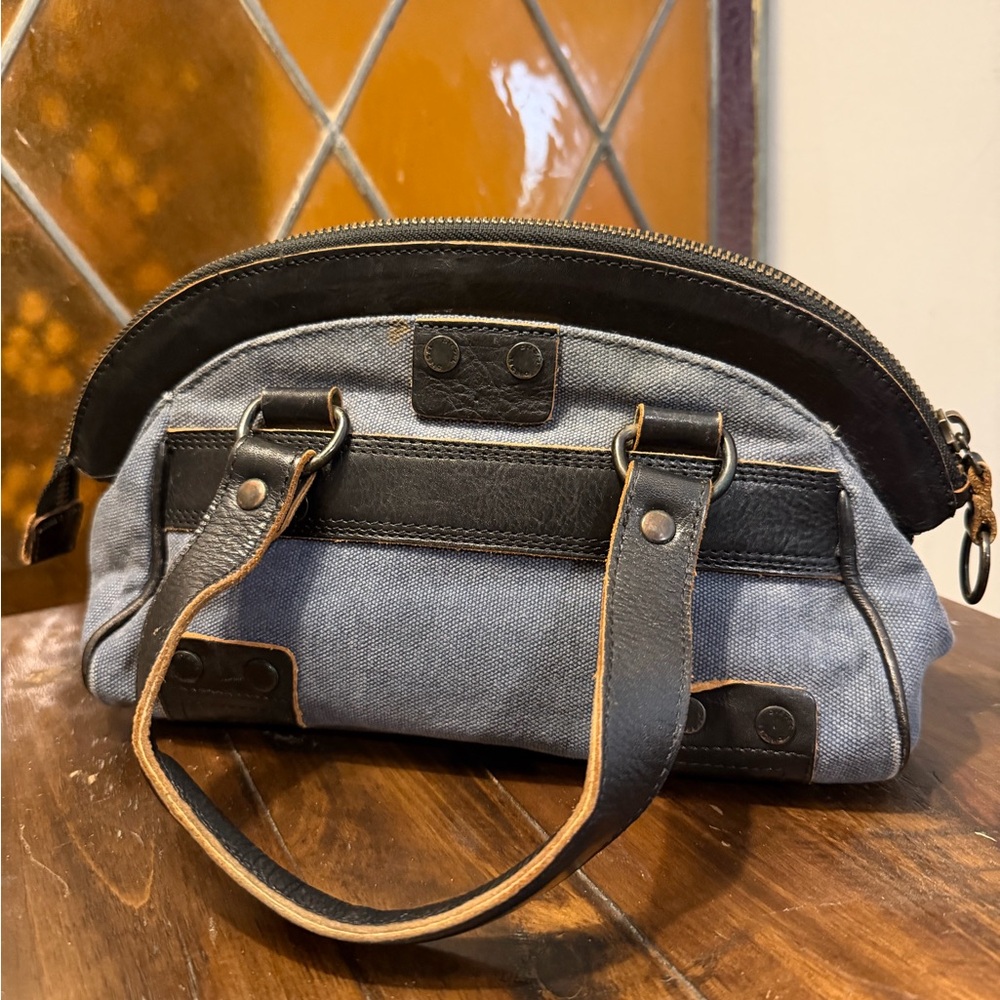 Vintage 90’s Diesel Canvas & Leather Mini Bag - Picture 4 of 12